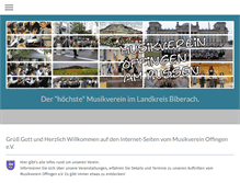Tablet Screenshot of musikverein-offingen.de